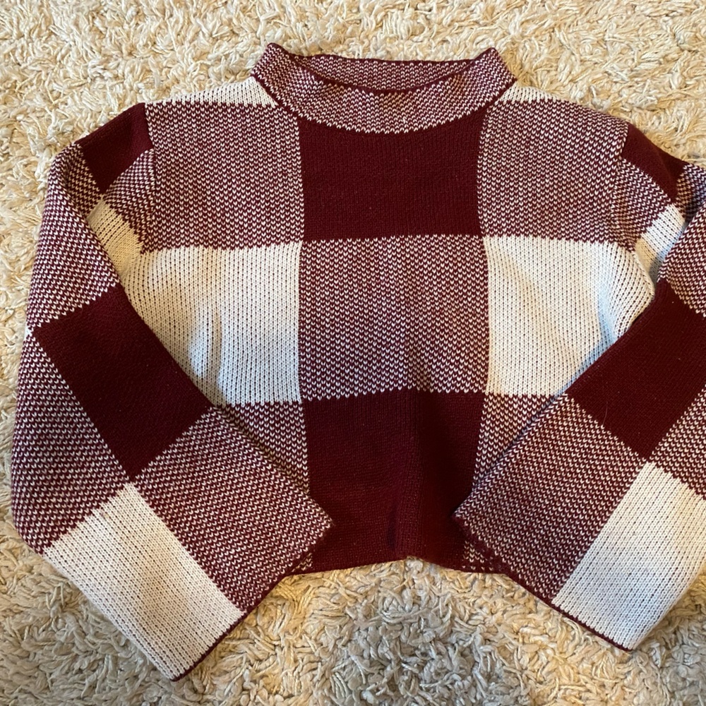 Plaid sweater